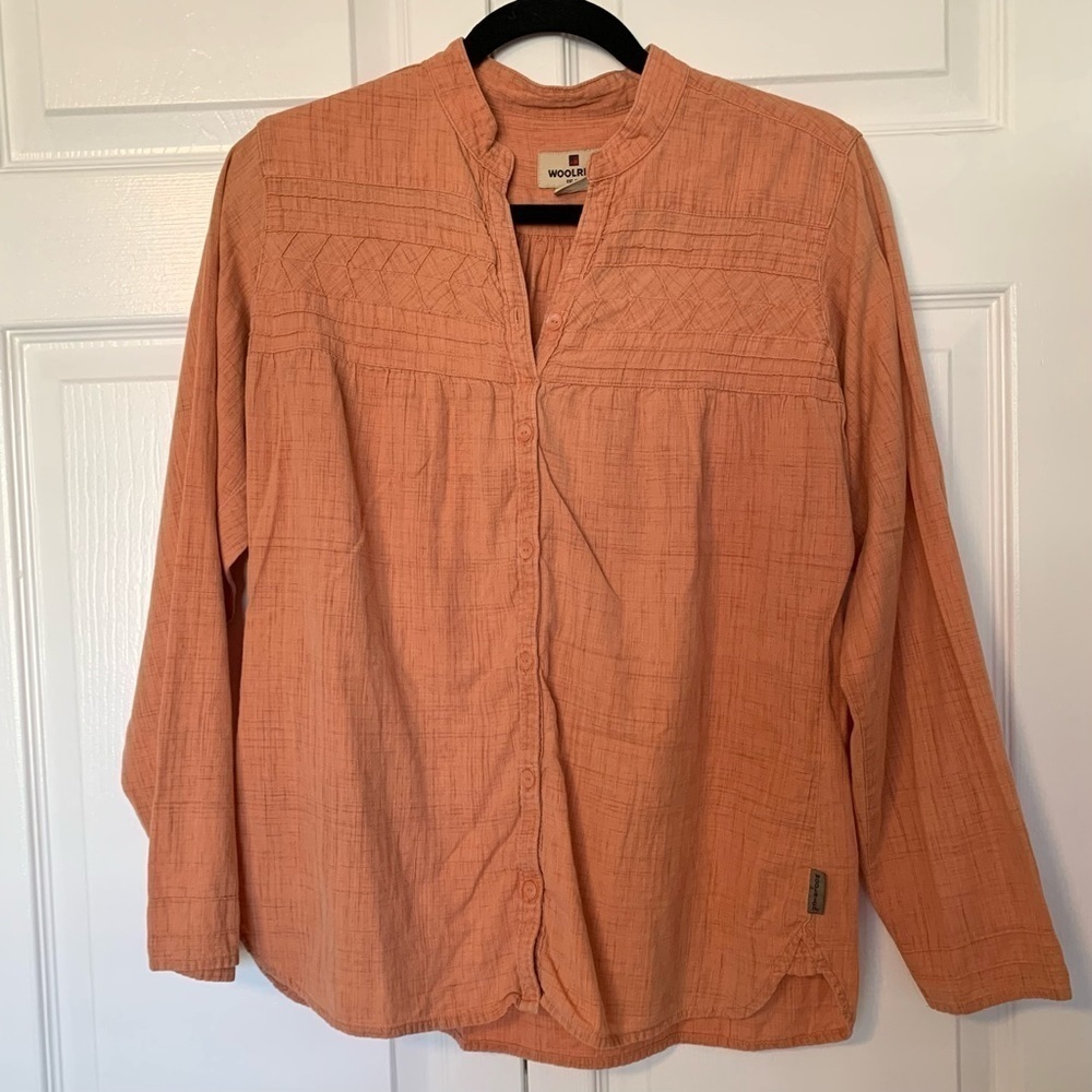 Vintage Woolrich Peach Button Down Tunic